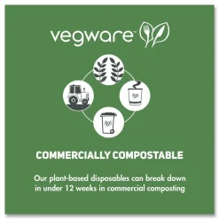 Vegware Compostable CPLA Cutlery Fork - White (1000/Carton)