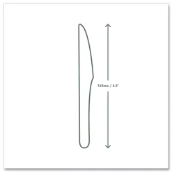 Vegware Compostable CPLA Cutlery Knife - White (1000/Carton)