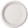 Vegware VW-P013NFA 9 in. Diameter Nourish Molded Compostable Fiber Plate Tableware - White (500/Carton)