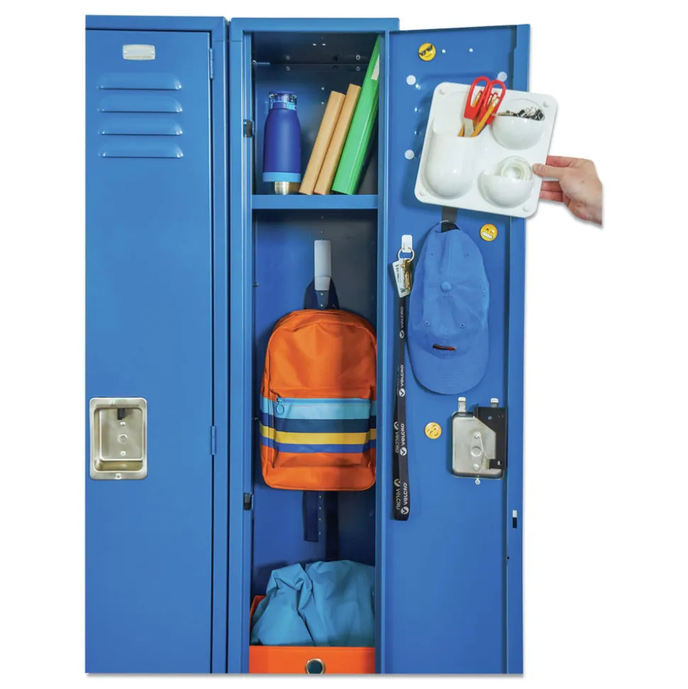 Velcro 0.63 in. Diameter Removable Adhesive Sticky-Back Fasteners - White (15/Pack)