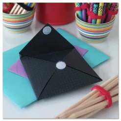 Velcro 0.63 in. Diameter Removable Adhesive Sticky-Back Fasteners - White (15/Pack)