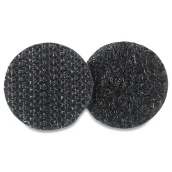 Velcro 0.63 in. Diameter Removable Adhesive Sticky-Back Fasteners - Black (15/Pack)