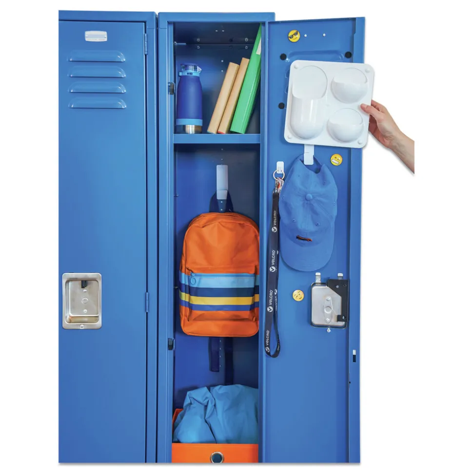 Velcro 0.63 in. Diameter Removable Adhesive Sticky-Back Fasteners - Black (15/Pack)