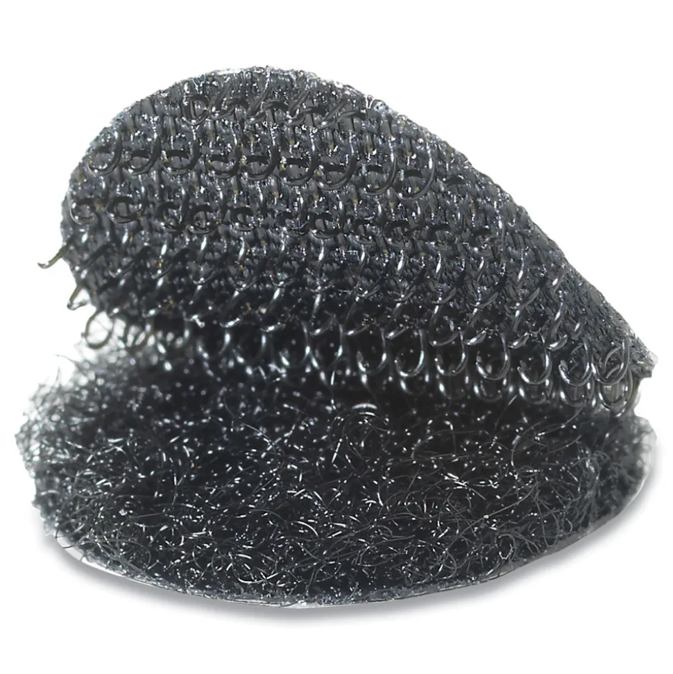 Velcro 0.63 in. Diameter Removable Adhesive Sticky-Back Fasteners - Black (75/Pack)