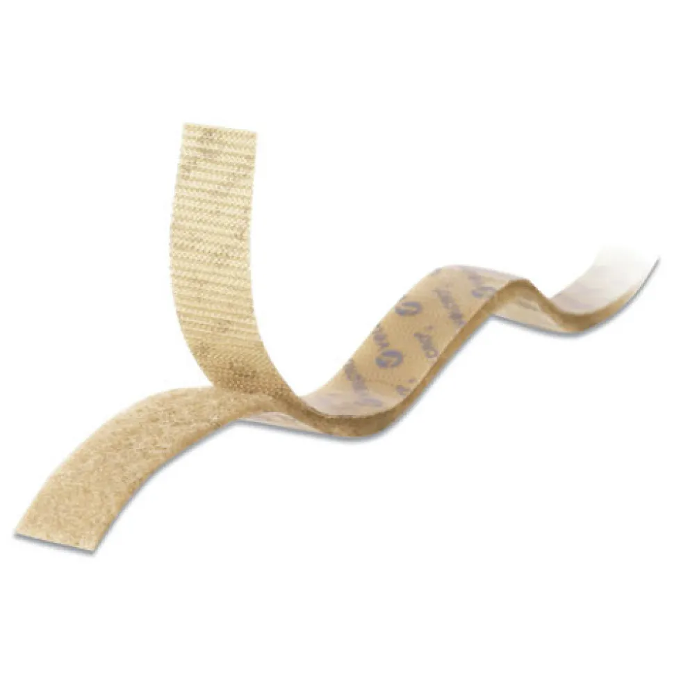 Velcro 0.75 in. x 15 ft. Removable Adhesive Sticky-Back Fasteners with Dispenser - Beige (1-Roll)