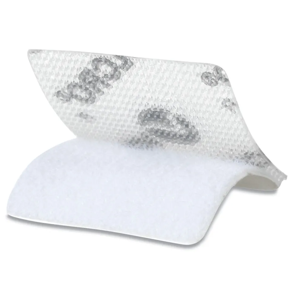 Velcro 0.88 in. x 0.88 in. Removable Adhesive Sticky-Back Fasteners - Clear (12/Pack)