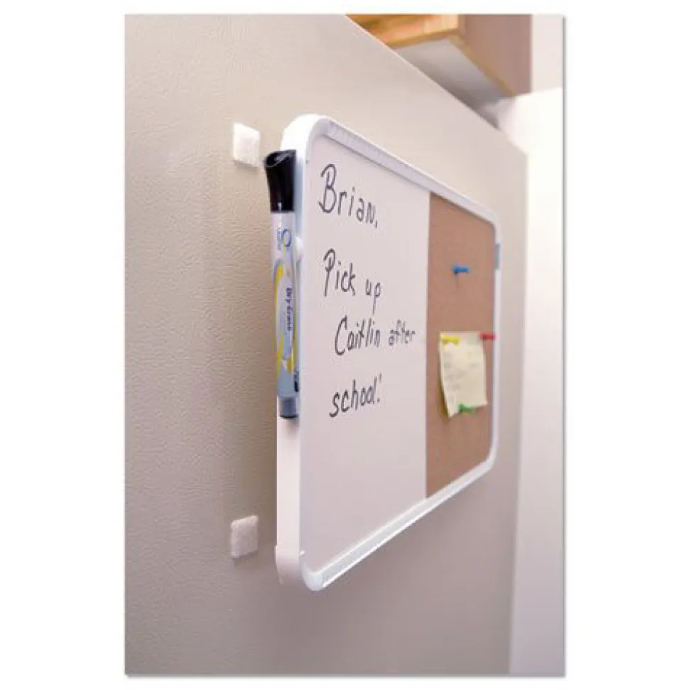 Velcro 0.88 in. x 0.88 in. Removable Adhesive Sticky-Back Fasteners - White (12/Pack)