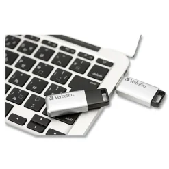 Verbatim 128 GB Store 'n' Go Secure Pro USB Flash Drive with AES 256 Encryption - Silver