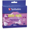 Verbatim 8.5 GB 8x DVD R Dual-Layer Recordable Disc - Silver (5/Pack)