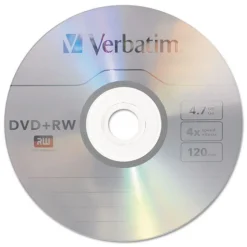 Verbatim 4.7 GB 4x DVD RW Rewritable Disc - Silver (30/Pack)