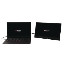 Verbatim 14 in. Widescreen 1920 Pixels x 1080 Pixels IPS Panel Plastic Portable Monitor