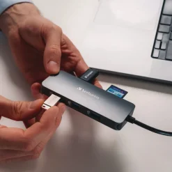 Verbatim 9 Port USB-C Pro Multiport Hub - Gray
