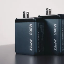 Verbatim 240 Watts 4-Port GaN Wall Charger - Black/Gray