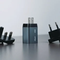 Verbatim 35 Watts 2-Port GaN Wall Charger - Black/Gray