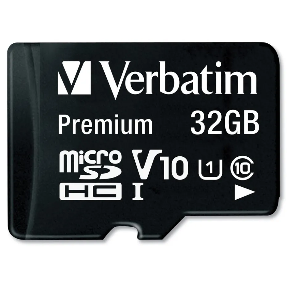 Verbatim 32GB Premium microSDHC Memory Card with Adapter