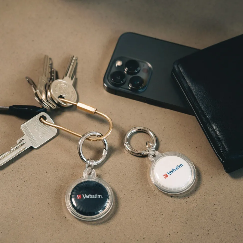 Verbatim My Finder Bluetooth Coin Tracker for Apple iOS - Black/White (2/Pack)