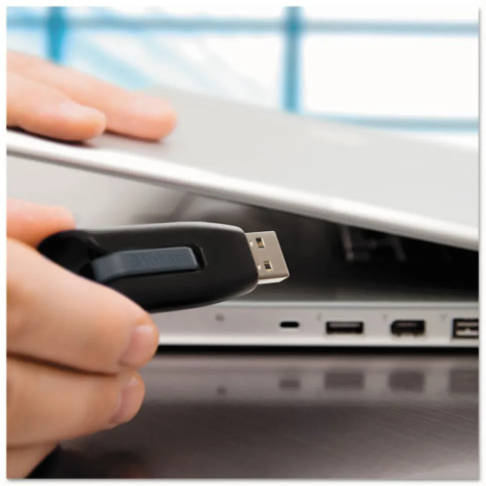 Verbatim Store 'n' Go V3 64 GB USB 3.0 Drive - Black/Gray