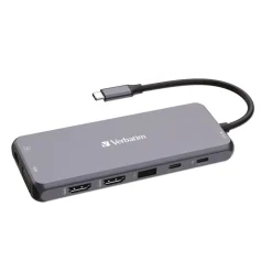 Verbatim USB-C Pro Multiport Hub14 Port - Gray