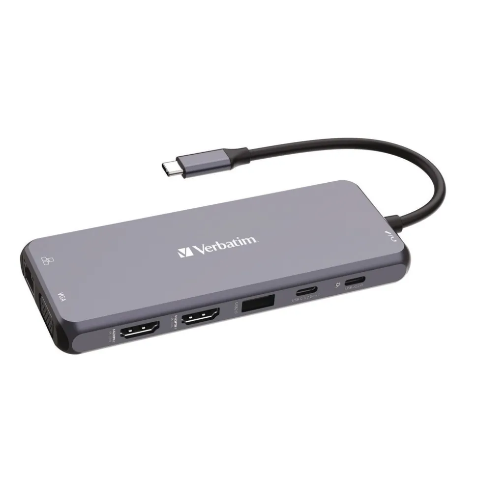 Verbatim USB-C Pro Multiport Hub14 Port - Gray