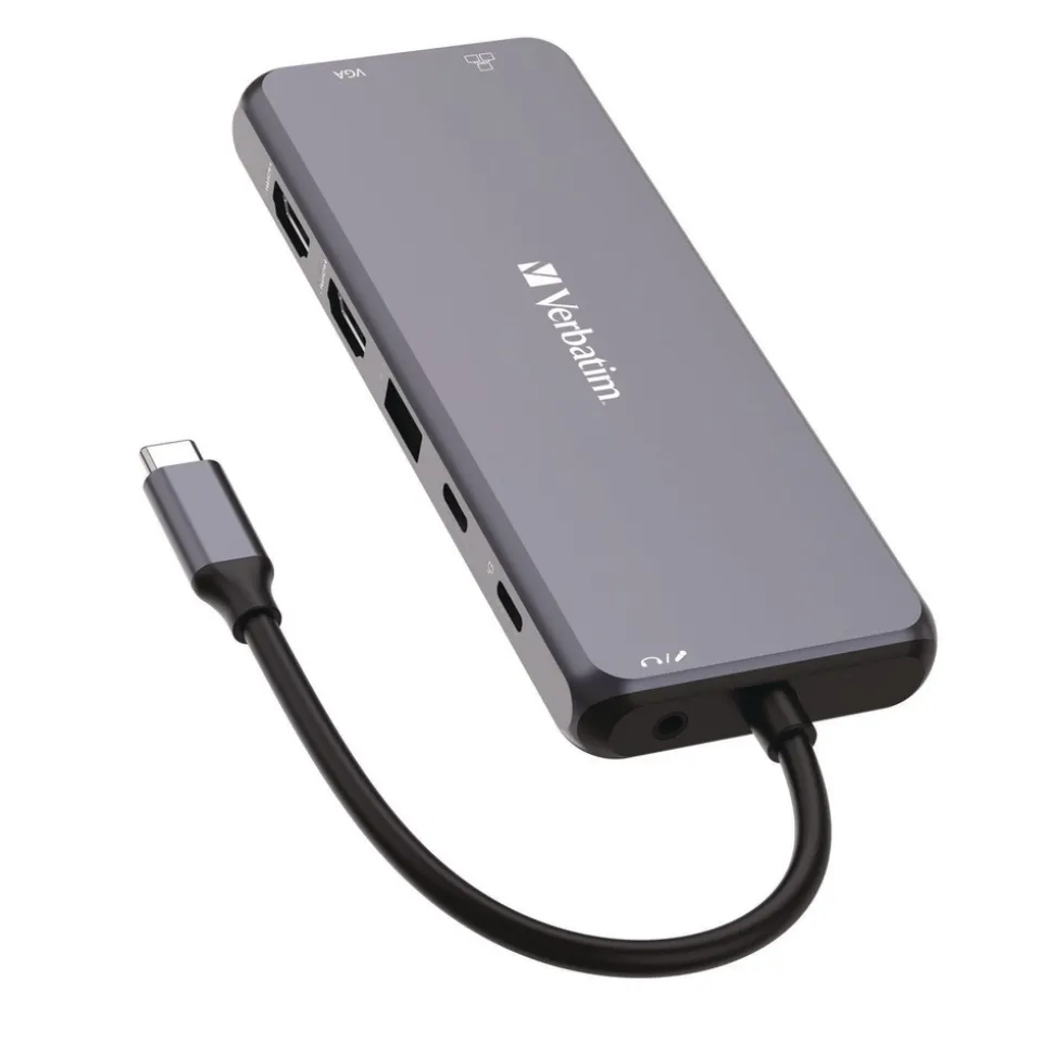 Verbatim USB-C Pro Multiport Hub14 Port - Gray