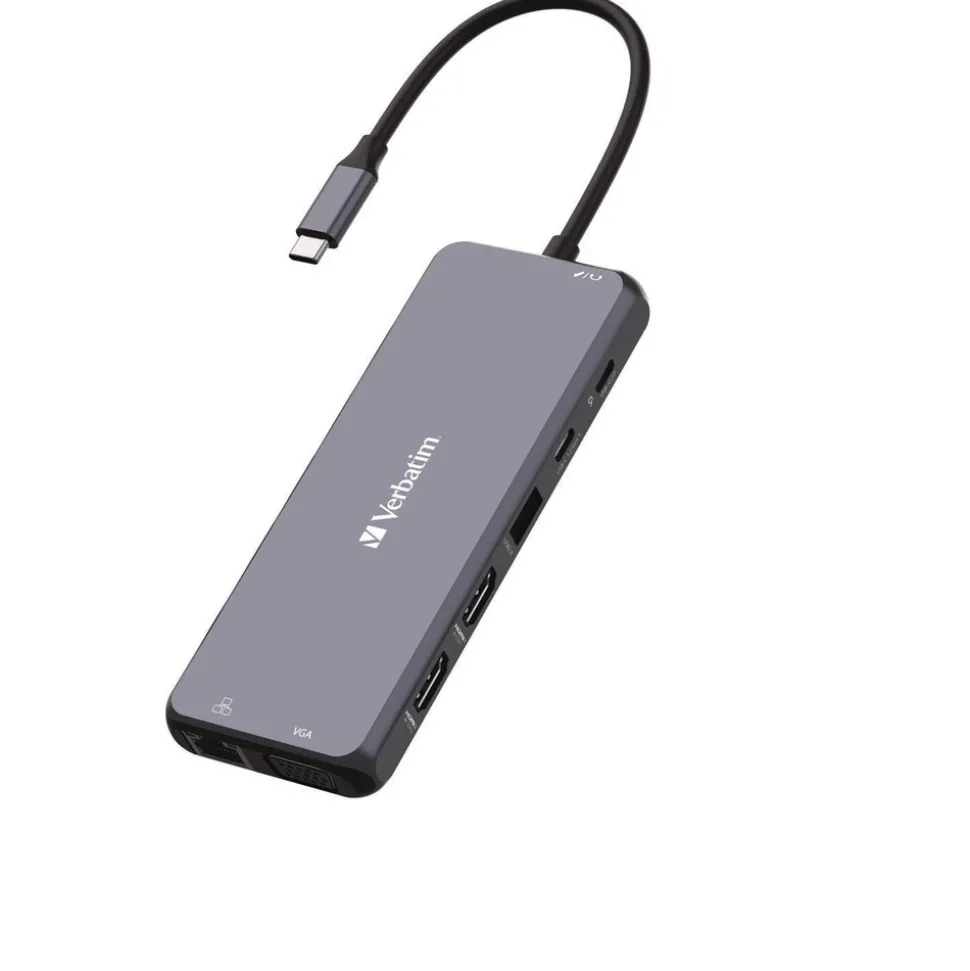 Verbatim USB-C Pro Multiport Hub14 Port - Gray
