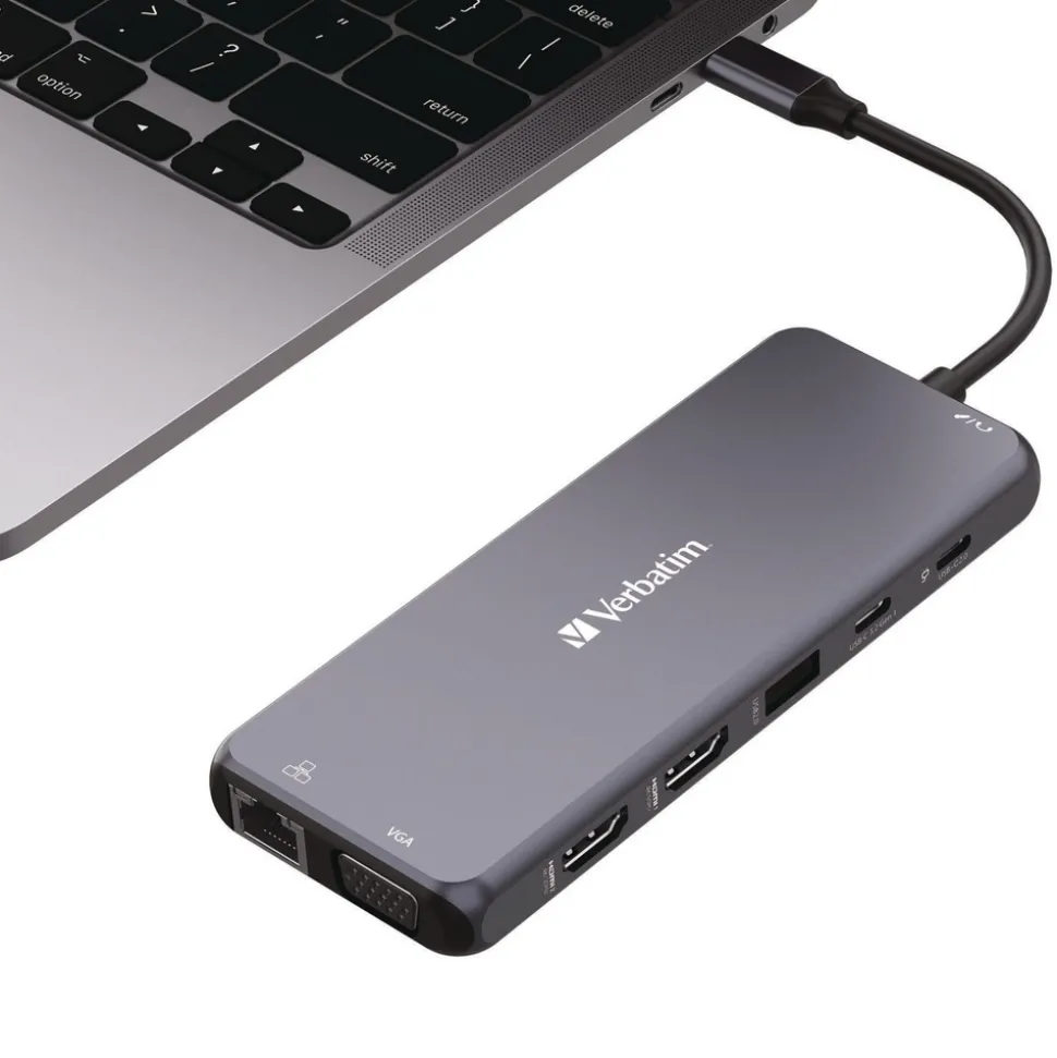 Verbatim USB-C Pro Multiport Hub14 Port - Gray