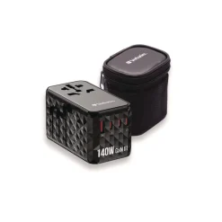Verbatim UTA-10 GaN III 3-USB-A/3-USB-C Universal Travel Adapter
