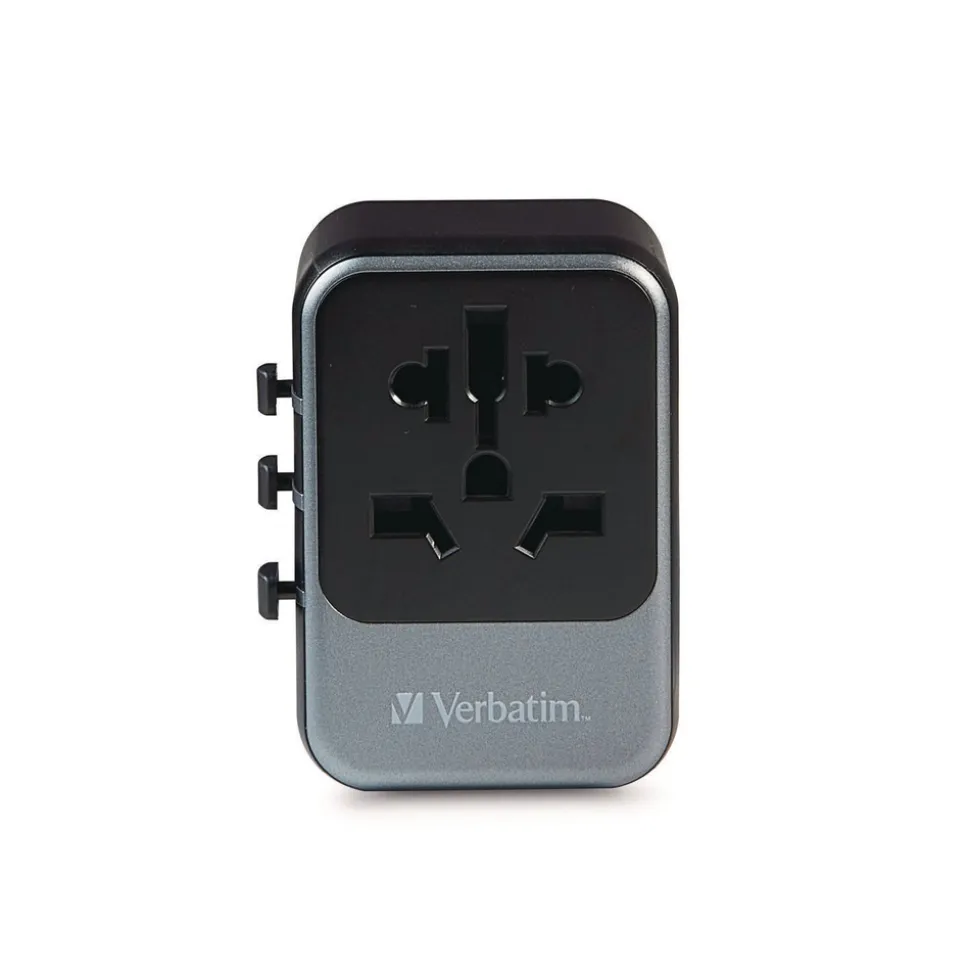 Verbatim UTA-07 3-USB-A/3-USB-C Universal Travel Adapter