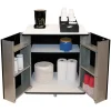 Vertiflex 29.5 in. x 21 in. x 33 in. 9 Shelves Engineered Wood Refreshment Stand - White/Black