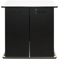 Vertiflex 29.5 in. x 21 in. x 33 in. 9 Shelves Engineered Wood Refreshment Stand - White/Black