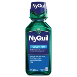 Vicks 12 oz. Bottle NyQuil Cold and Flu Nighttime Liquid (12/Carton)