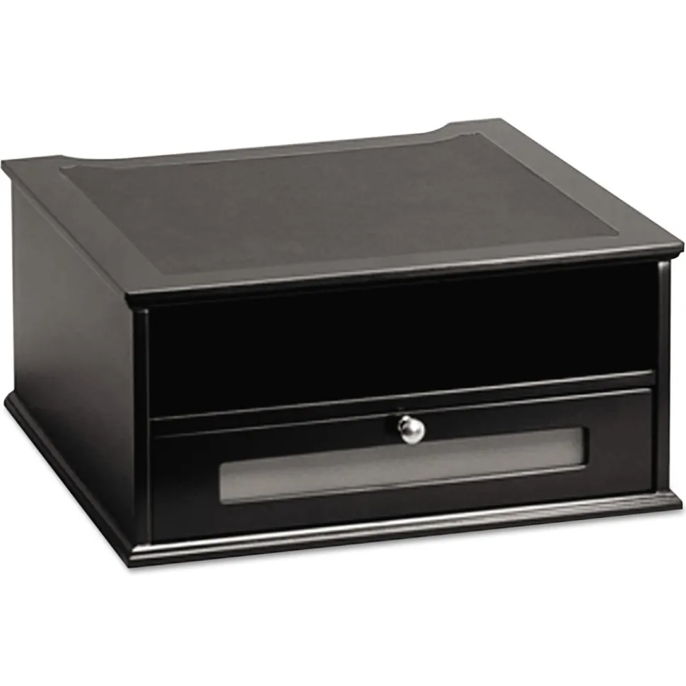 Victor 13 in. x 13 in. x 6.5 in. Midnight Black Collection Monitor Riser Supports 50 lbs. - Black