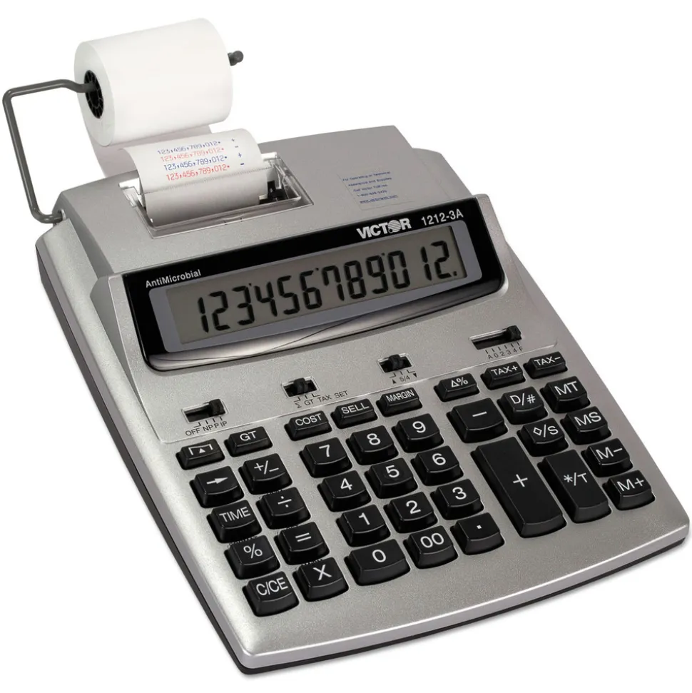 Victor Black/Red Print 2.7 Lines/Sec Antimicrobial Printing Calculator