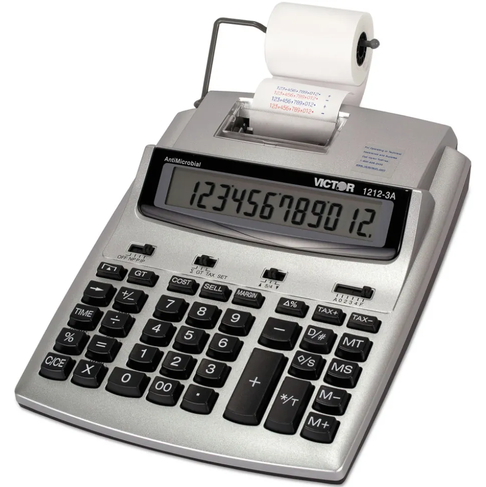 Victor Black/Red Print 2.7 Lines/Sec Antimicrobial Printing Calculator