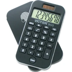 Victor 8-Digit LCD Antimicrobial Pocket Calculator