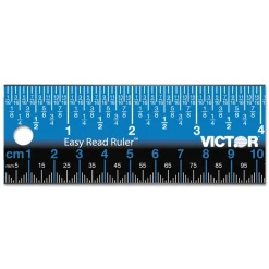 Victor Easy Read 18.25 in. Long Standard/Metric Stainless Steel Ruler - Blue