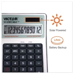 Victor TUFFCALC 12-Digit LCD Desktop Calculator