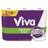 Viva 5.1 in. x 11 in. 1-Ply Signature Cloth Choose-A-Sheet Kitchen Roll Paper Towels - White (8/Carton)