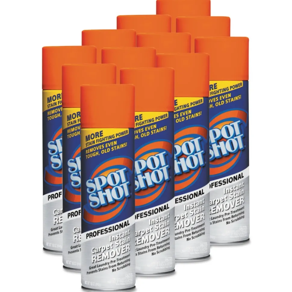WD-40 18 oz. Aerosol Spray Spot Shot Professional Instant Carpet Stain Remover (12/Carton)