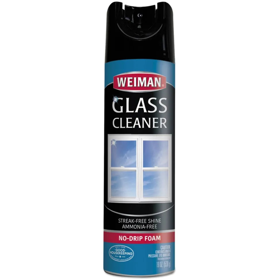 WEIMAN 19 oz. Aerosol Spray Can Foaming Glass Cleaner