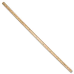 Westcott 39.5 in. Standard/Metric Wooden Meter Stick - Clear Lacquer Finish (12/Box)