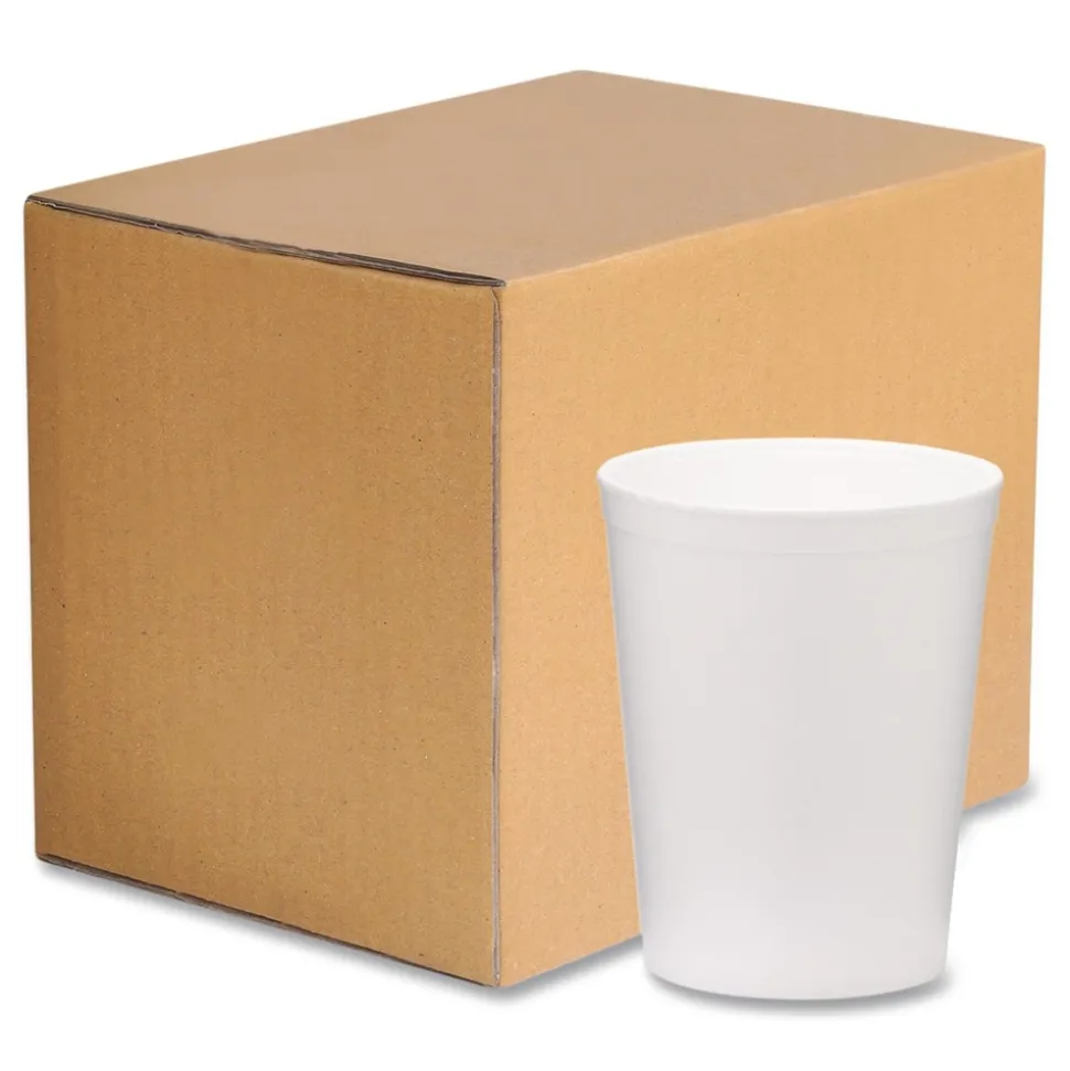 WinCup 222001 32 oz Tall Style Foam Bowls - White (250/Carton)