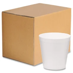 WinCup 16 oz Tall Style Foam Bowls - White (500/Carton)