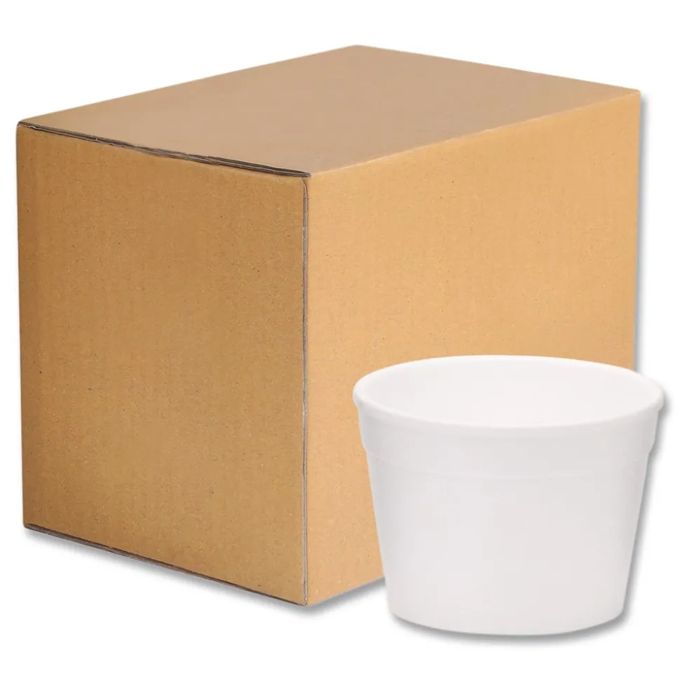 WinCup 4 oz Tall Style Foam Bowls - White (1000/Carton)
