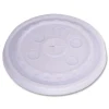 WinCup 221935 Slotted Plastic Lids for 12 oz to 24 oz Cold Cups and Bowls - Translucent (1000/Carton)