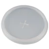 WinCup Slotted Plastic Lids for 8 oz to 10 oz Hot Cups and Bowls - Translucent (1000/Carton)