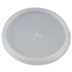 WinCup Slotted Plastic Lids for 8 oz to 10 oz Hot Cups and Bowls - Translucent (1000/Carton)