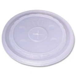 WinCup Slotted Plastic Lids for 32 oz to 64 oz Cold Cups and Bowls - Translucent (1000/Carton)