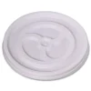 WinCup Vented Plastic Lids for 6 oz Hot Cups and Bowls - White (1000/Carton)