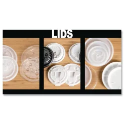 WinCup Vented Plastic Lids for 6 oz Hot Cups and Bowls - White (1000/Carton)